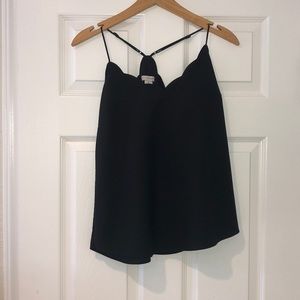 J Crew black tank top size 6